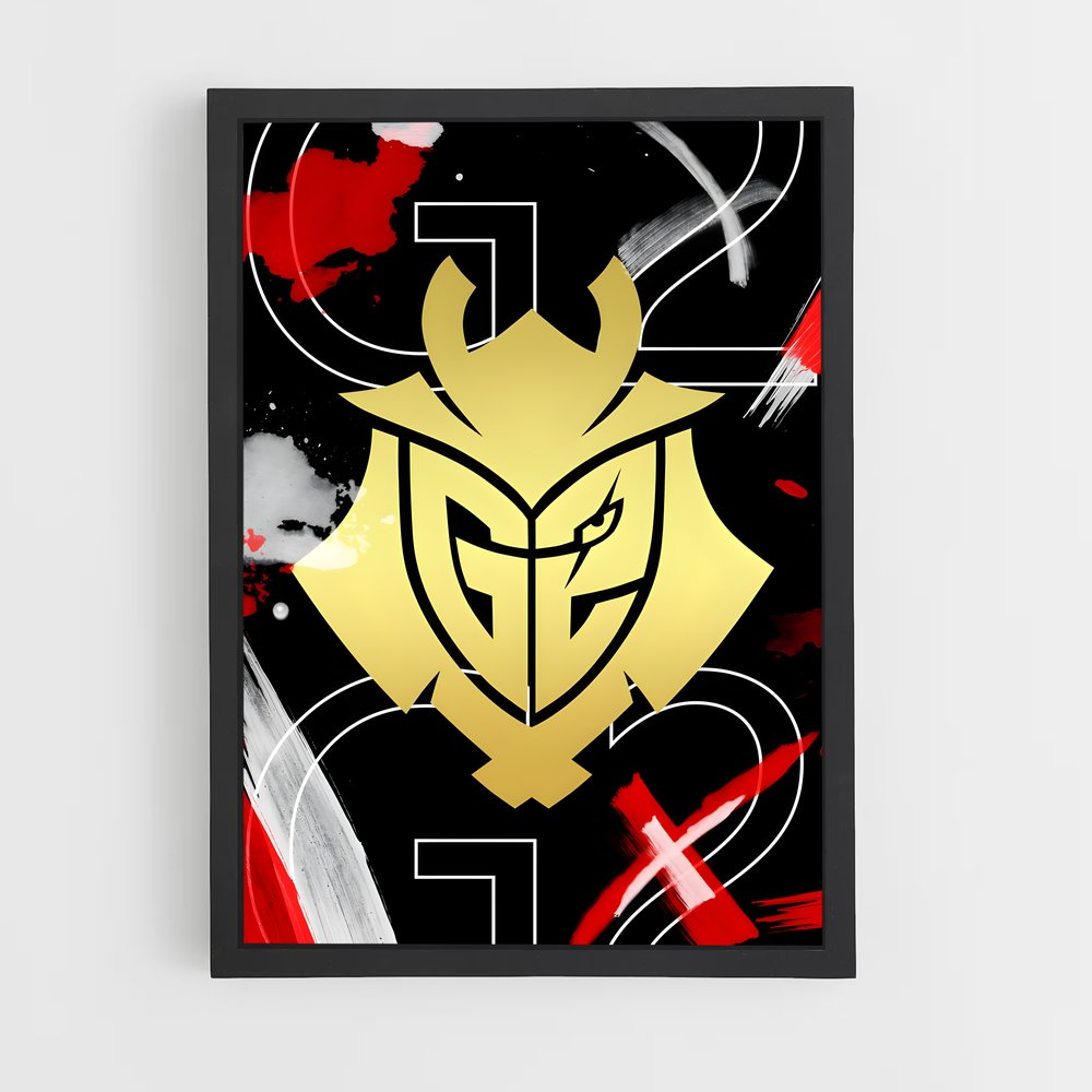 Poster G2 Gold Rush – affiche Esports (vue 2)